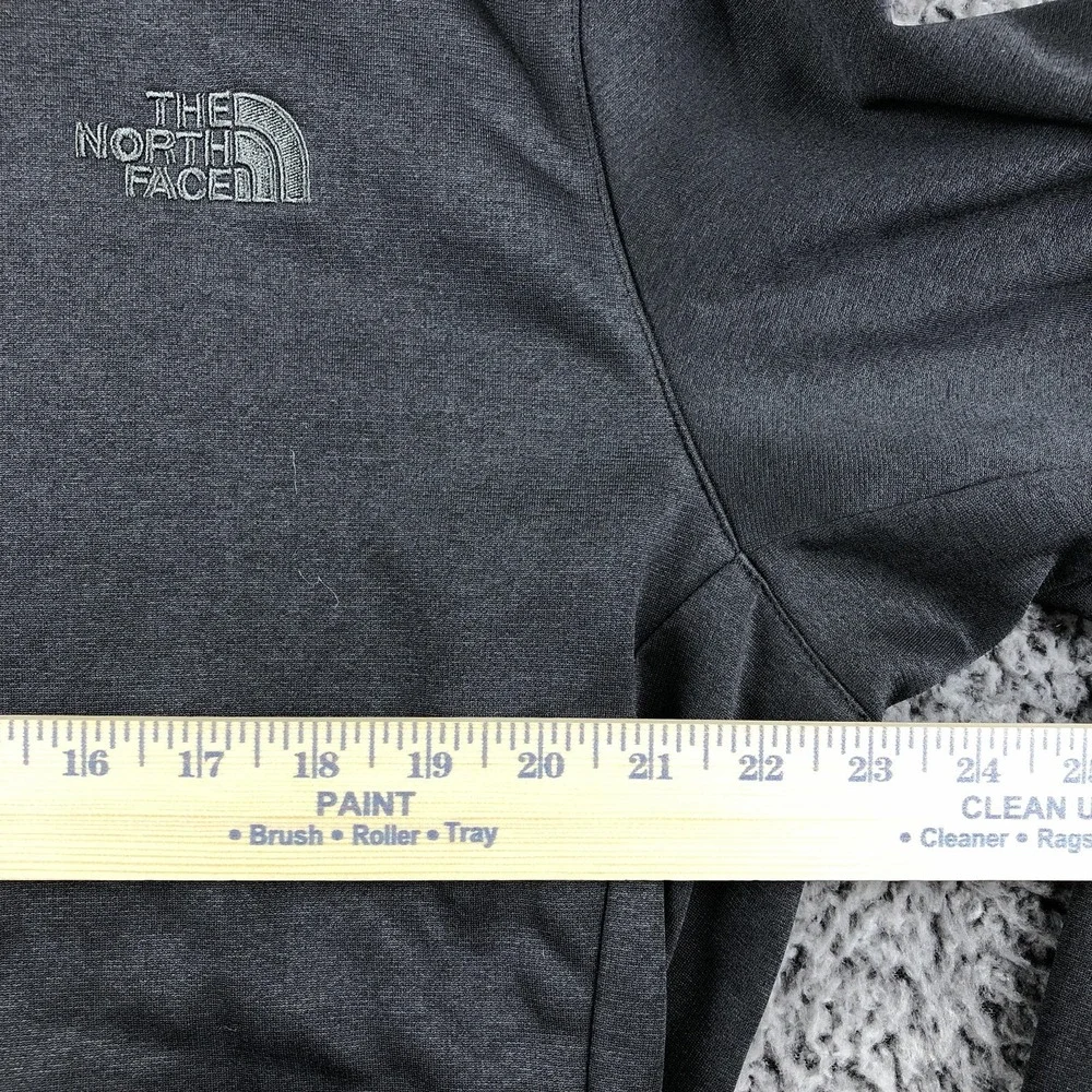The‎ North Face Jacket Mens XL Gray Fleece Full Zip Stand Collar Hiking Layer